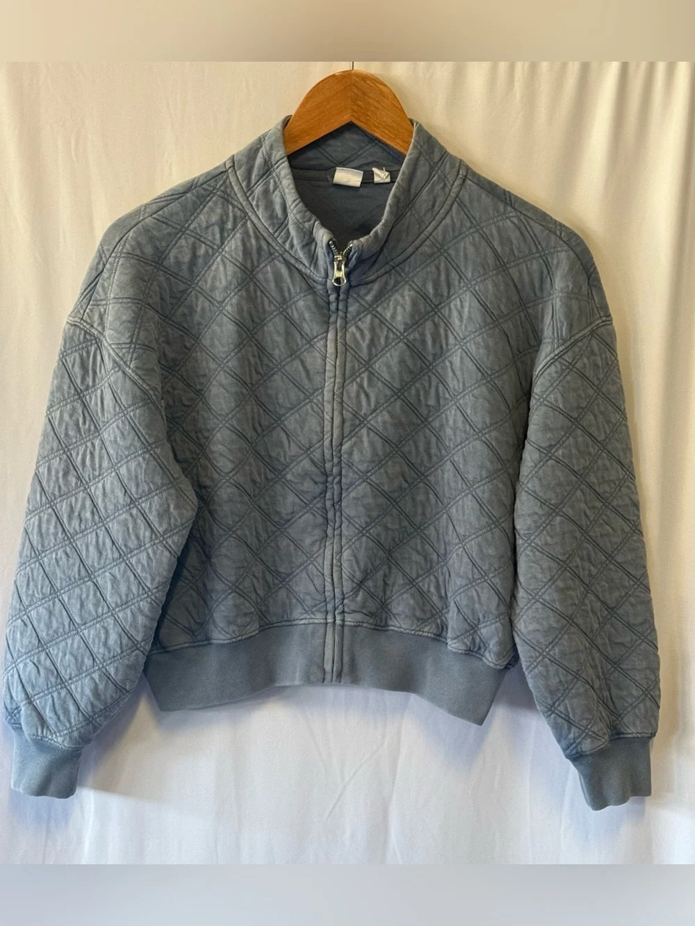 GAP Kids Girls Quilted Full Zip Jacket Blue Size L 10 140 CM